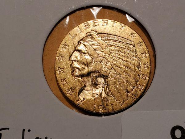 GOLD! Indian Head $5 gold half-eagle