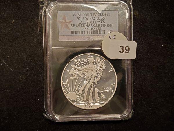 NGC 2013-W American Silver Eagle Enhanced Finish SP 69