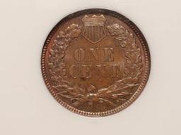 Gorgeous NGC 1882 Indian cent in MS-63 RB