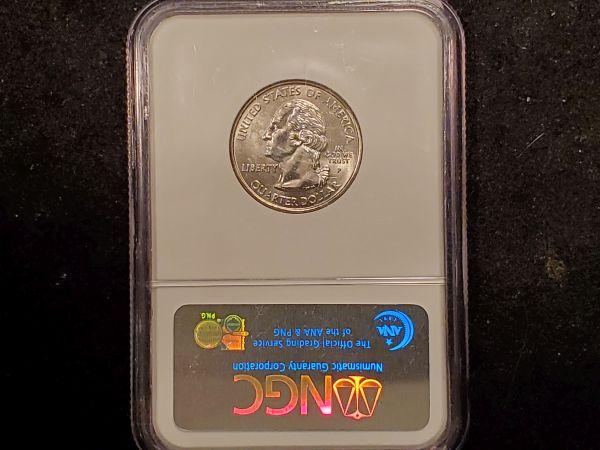 COOL ERROR! NGC 2005-P Statehood Quarter with Die Break