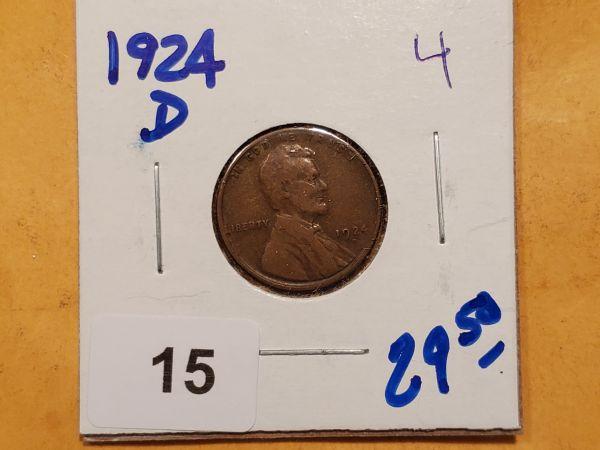 Semi-Key 1924-D Wheat cent