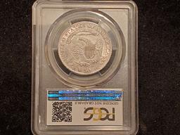 PCGS 1832 Bust Half Dollar Large Letters About Uncirculated - details