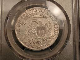 PCGS 1832 Bust Half Dollar Large Letters About Uncirculated - details