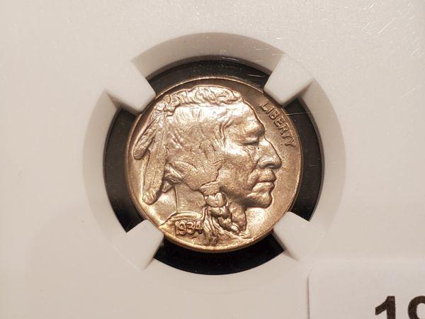 Sweet! NGC 1934-D Buffalo Nickel in MS-64