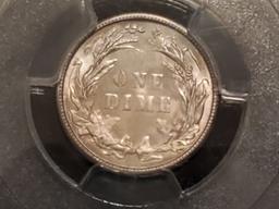 **PCGS 1914 Barber Dime in MS-64!