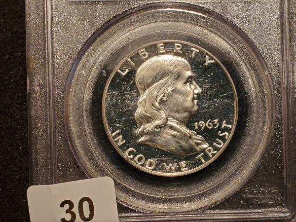 * PCGS 1963 Franklin Half Dollar in Proof 67 CAMEO!