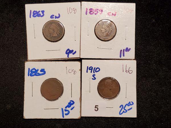 Three Indians and a Wheat cent walk into a coin shop…..