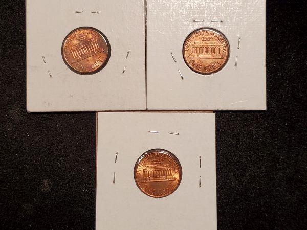 Three Variety cents