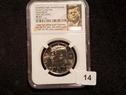 NGC 2014 Kennedy Half Dollar in Specimen 67