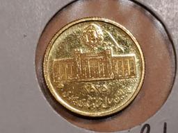 GOLD! Iran 1976 Jubilee Commemorative Medallion