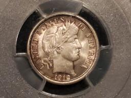 PCGS 1912 Barber Dime in MS-64