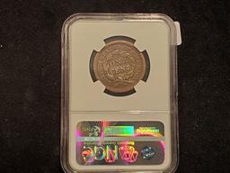 Pedigreed Coin! NGC 1852 Braided Hair Large Cent
