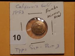 1853 California Gold Token