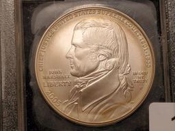 Slabbed Brilliant Uncirculated 2005-P Chief Justice Marshall Commemorative Silver Dollar