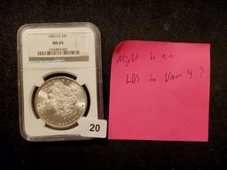 **KEY DATE**NGC 1885-CC Morgan Dollar MS-65