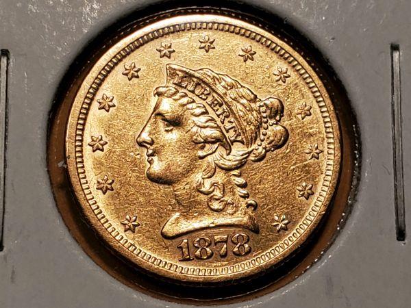 GOLD! 1878-S gold $2.5 quarter eagle Liberty Head