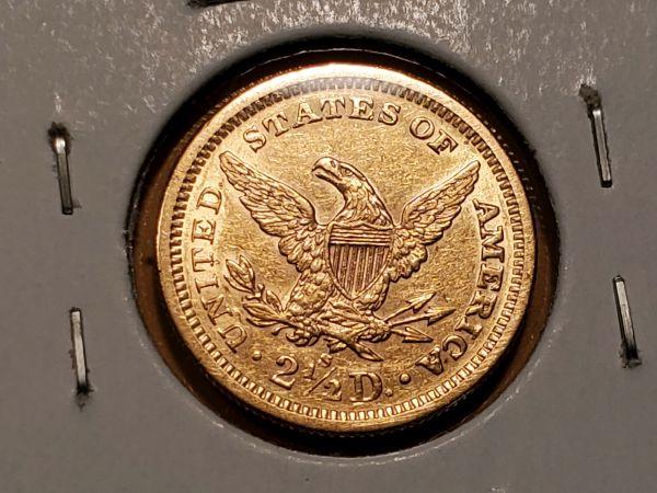 GOLD! 1878-S gold $2.5 quarter eagle Liberty Head