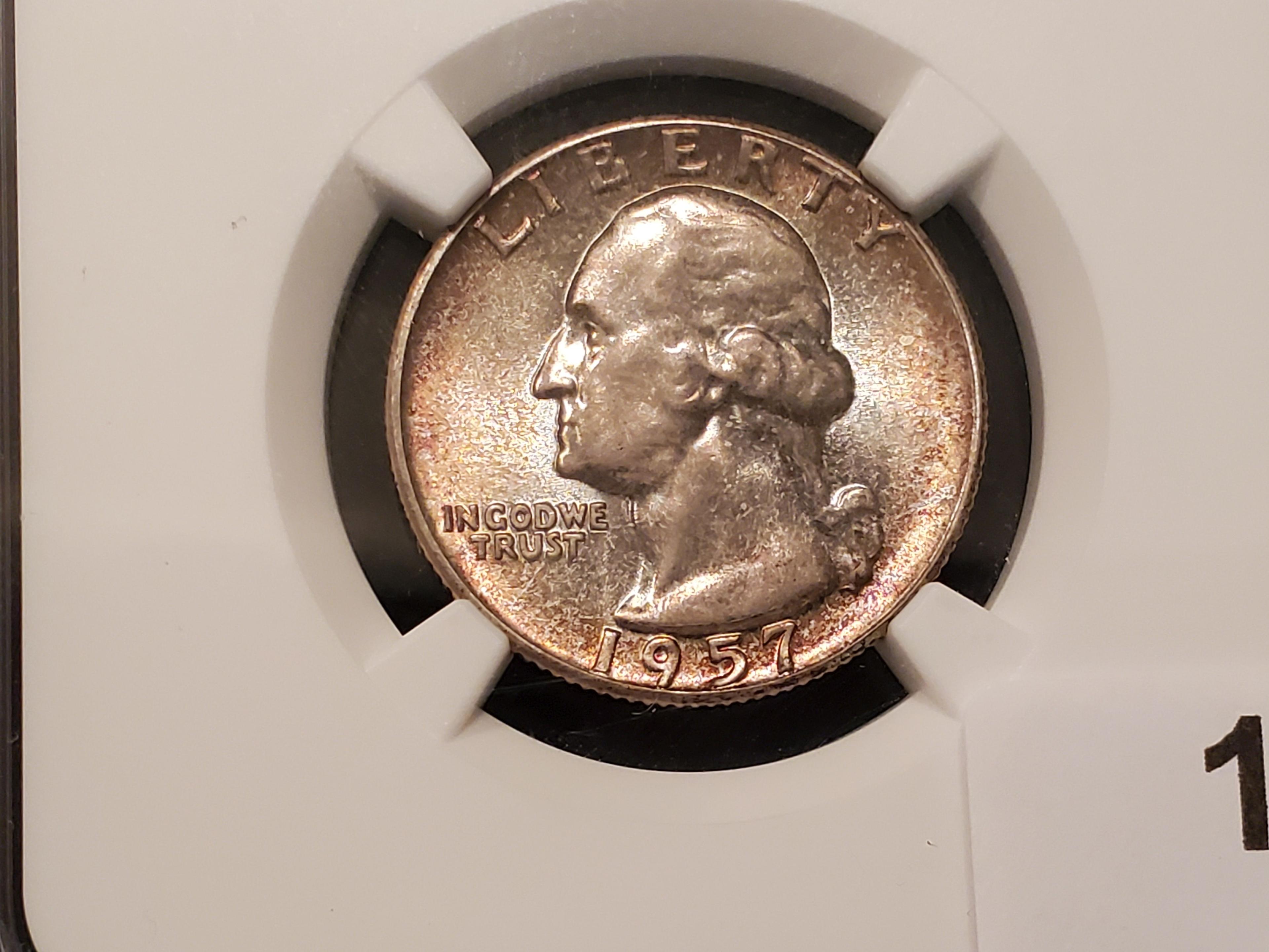 NGC 1957 Washington Quarter Mint State 66