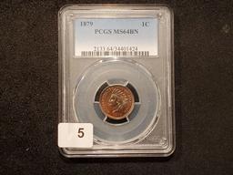 PCGS 1879 Indian Cent Mint State 64