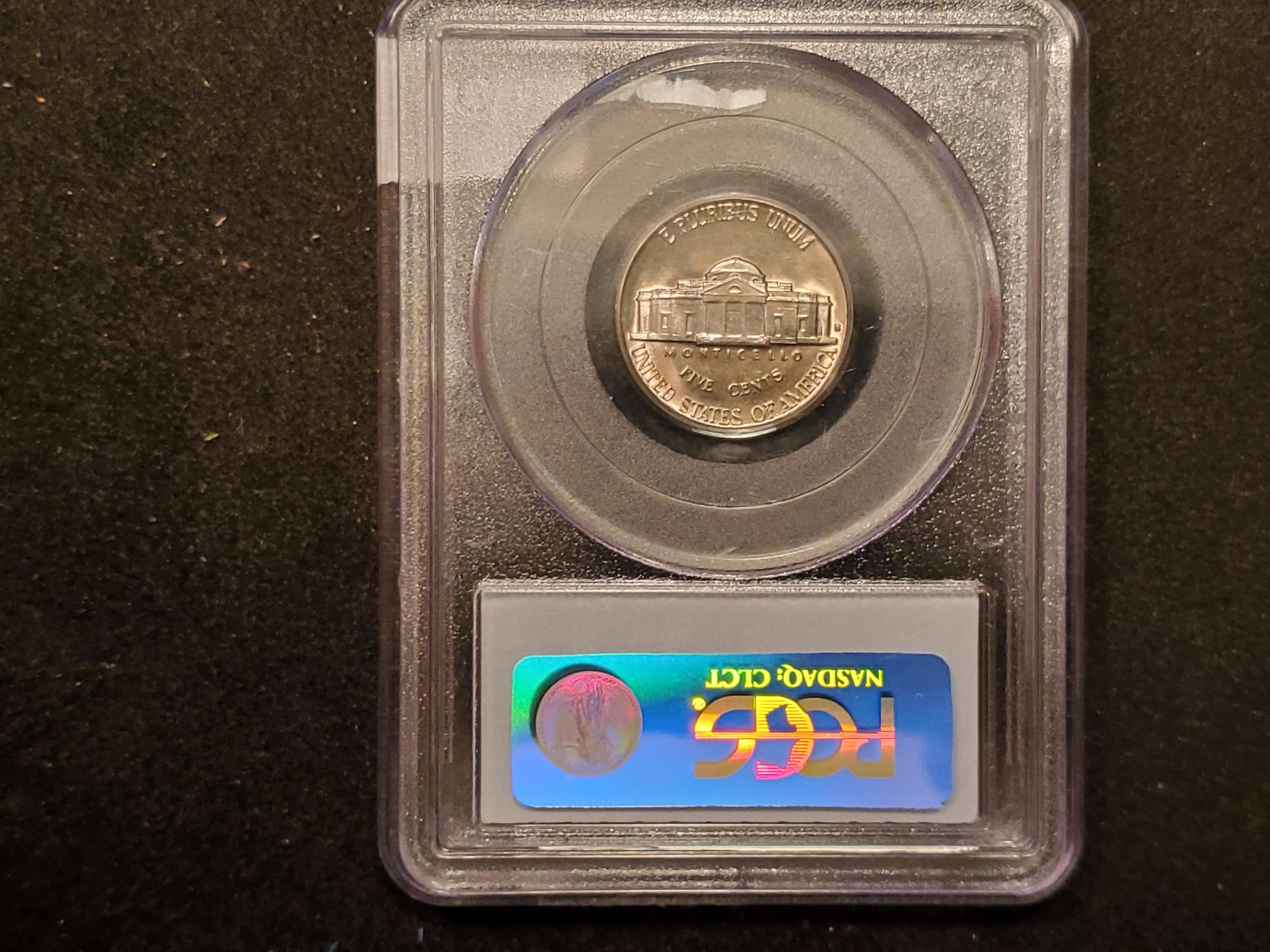 Gem Brilliant Uncirculated PCGS 1938-S Jefferson Nickel Mint State 65