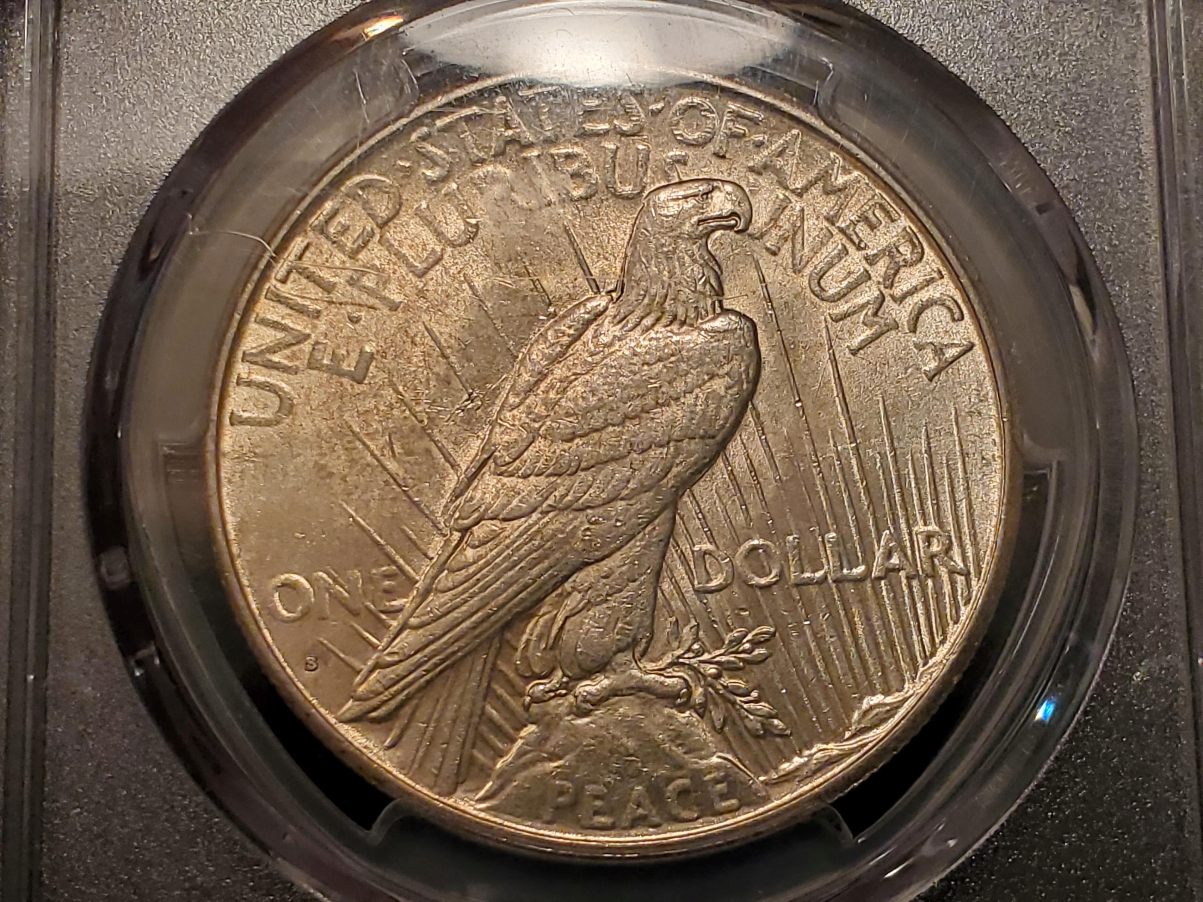 **AUCTION HIGHLIGHT** KEY DATE-GRADE PCGS 1934-S Peace Dollar About Uncirculated 58