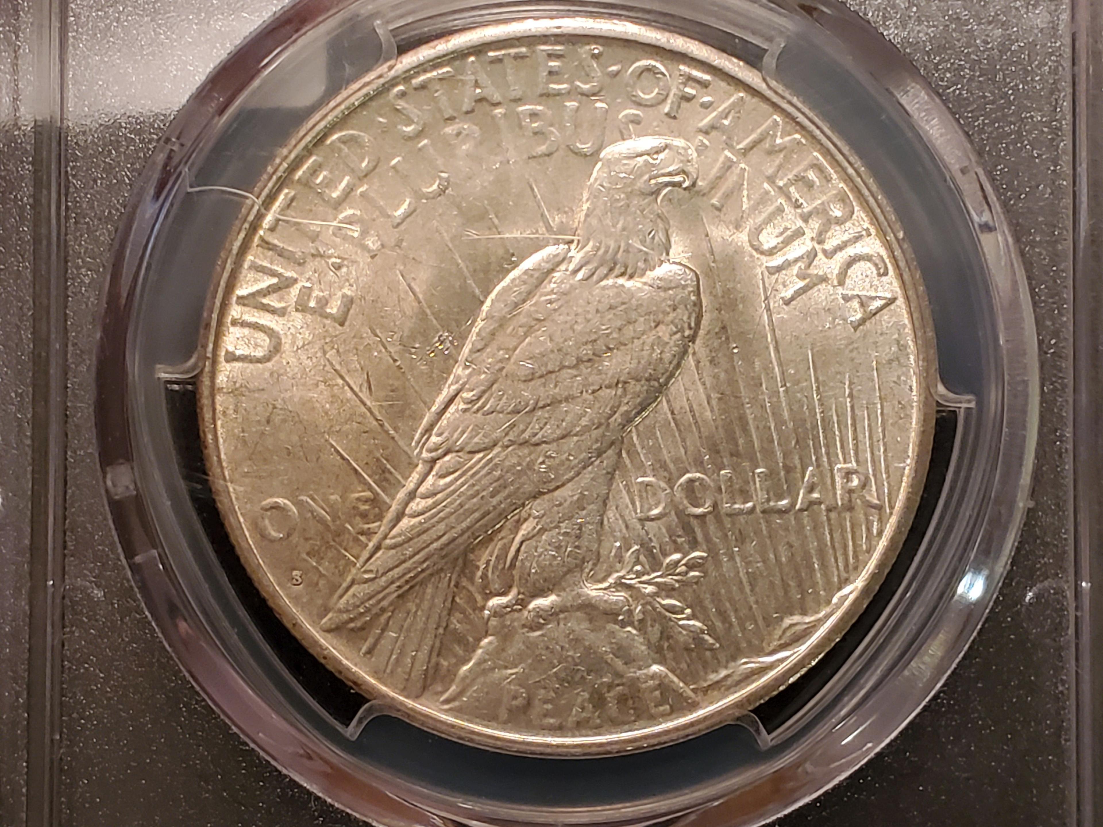 **AUCTION HIGHLIGHT** KEY DATE-GRADE PCGS 1934-S Peace Dollar About Uncirculated 58