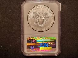 NGC 2011 American Silver Eagle Mint State 70