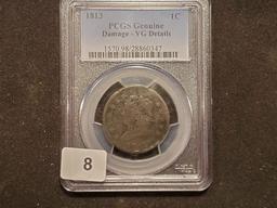 PCGS 1813 Classic Head Large Cent Very Good - details