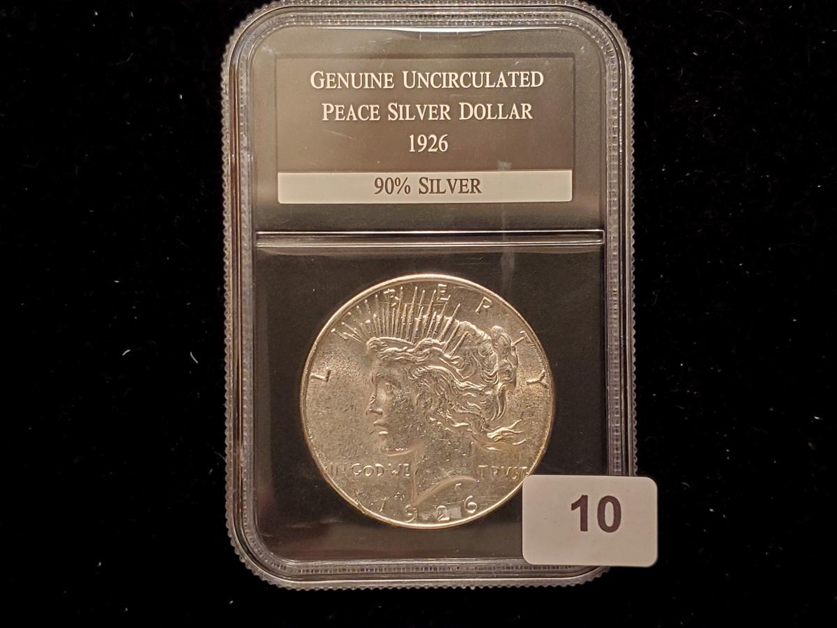 Slabbed 1926-S Peace Dollar
