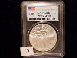 PCGS 2010 American Silver Eagle Mint State 70