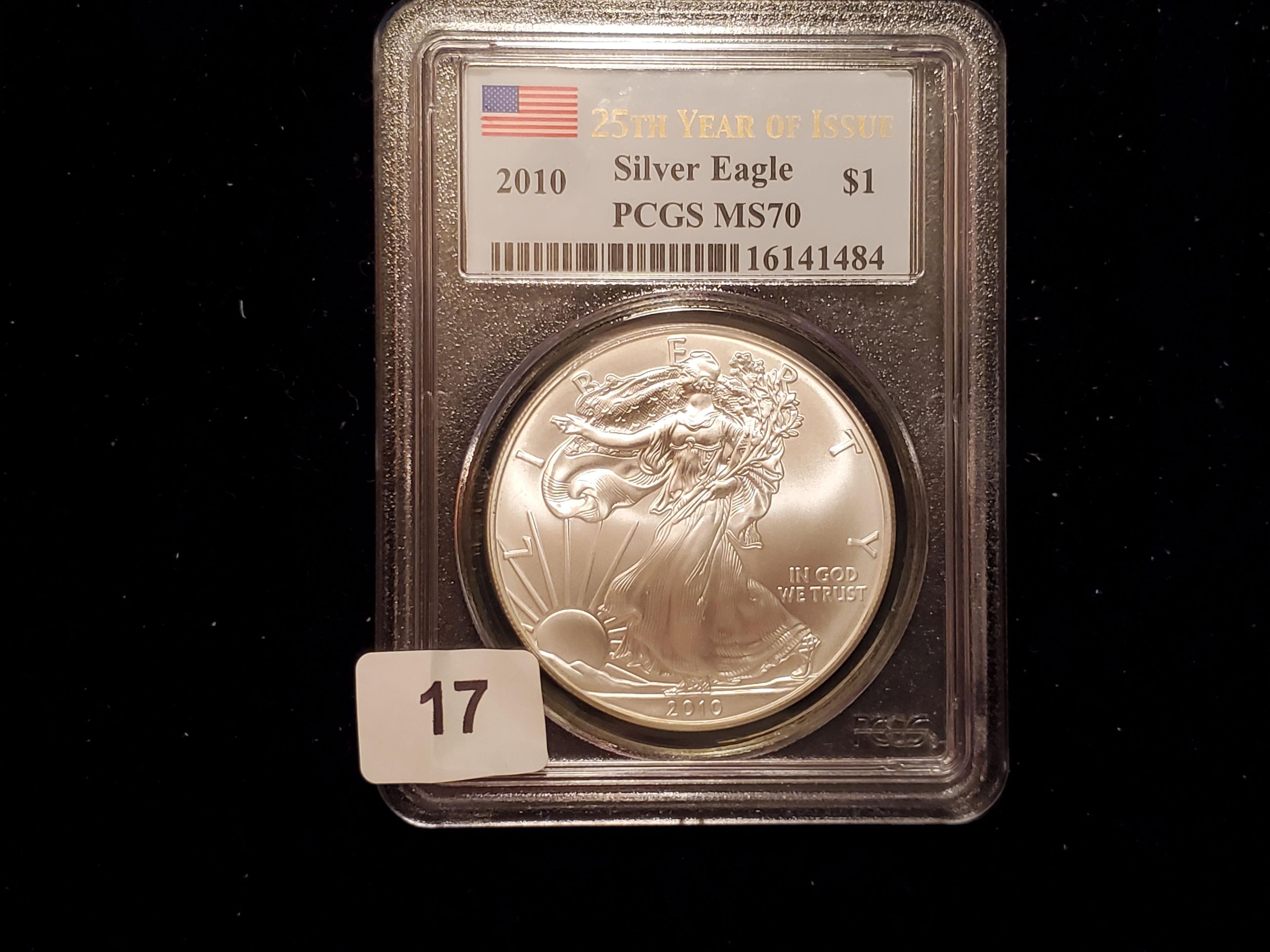 PCGS 2010 American Silver Eagle Mint State 70