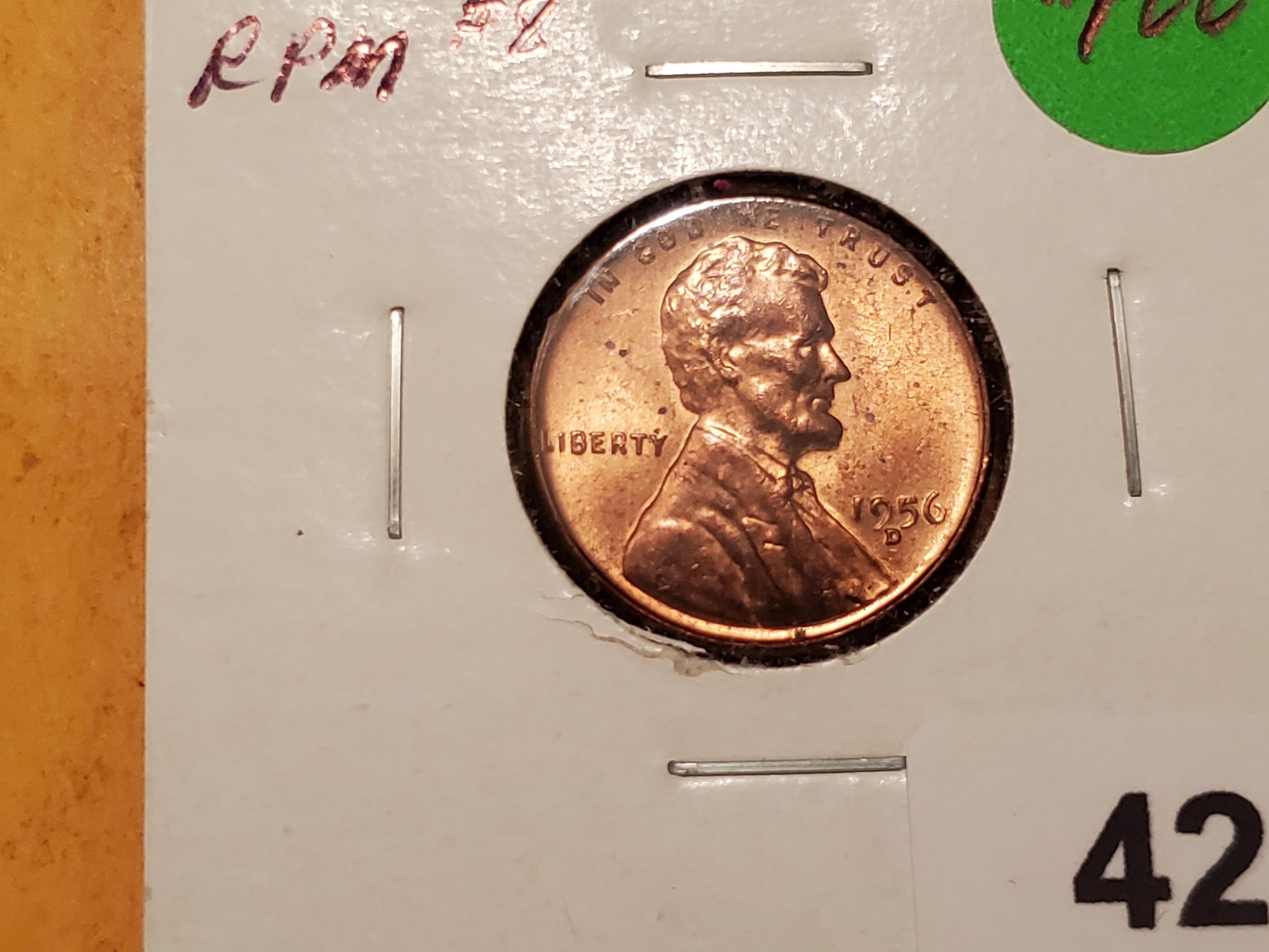 VARIETY! 1956-D Wheat Cent RPM # 8