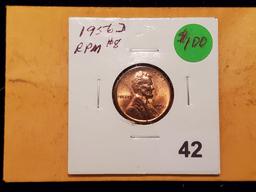 VARIETY! 1956-D Wheat Cent RPM # 8