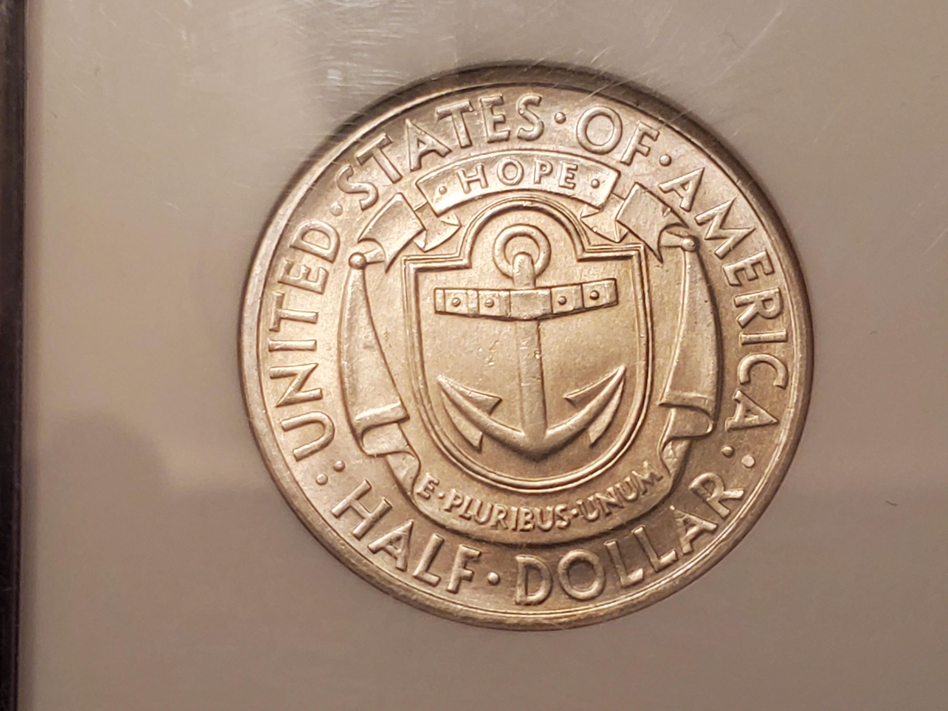 NGC 1936-D Rhode Island Commemorative half Dollar Mint State 64