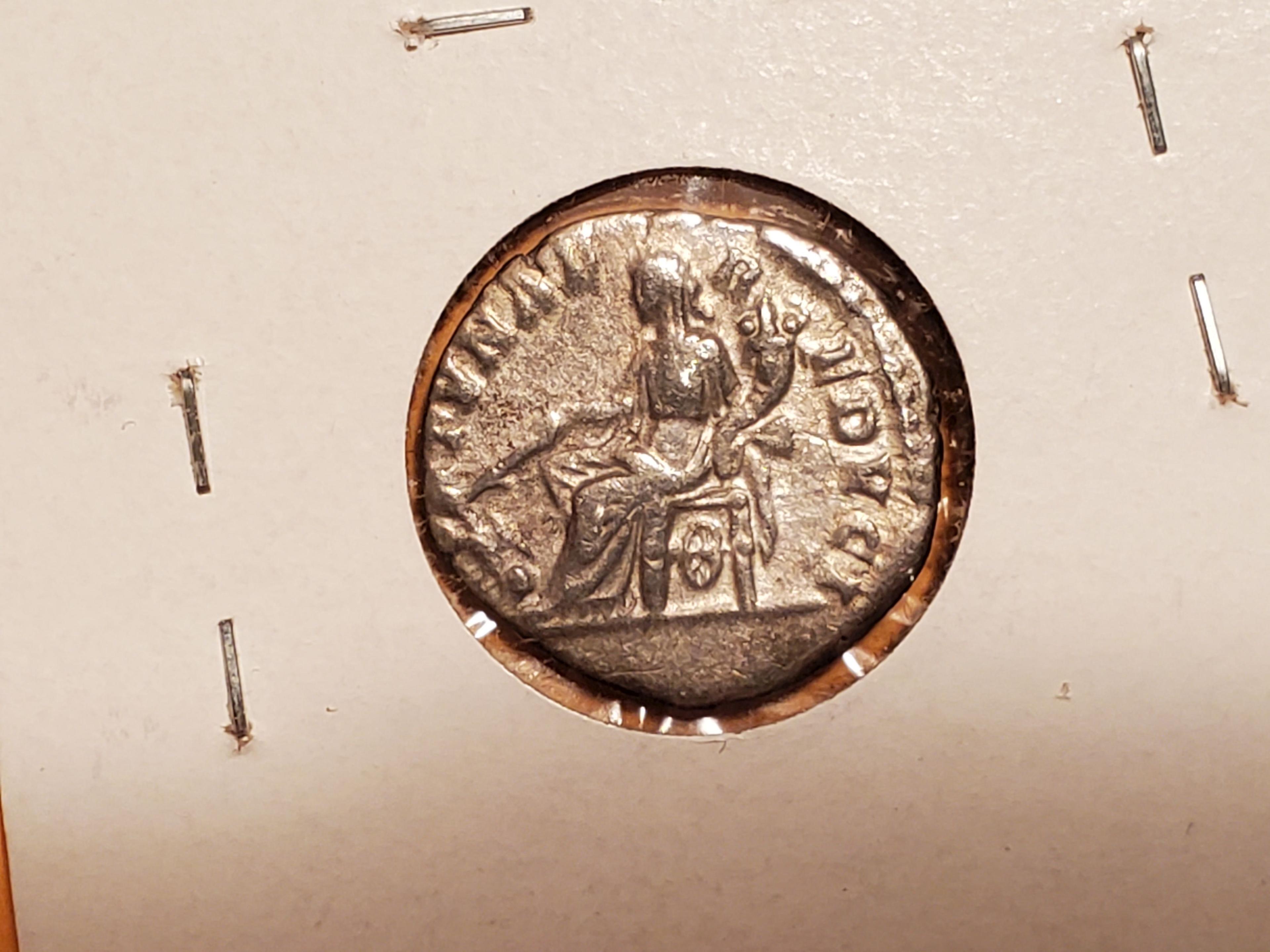 Silver Roman denarius of Septimus Severus (193- 211 AD)