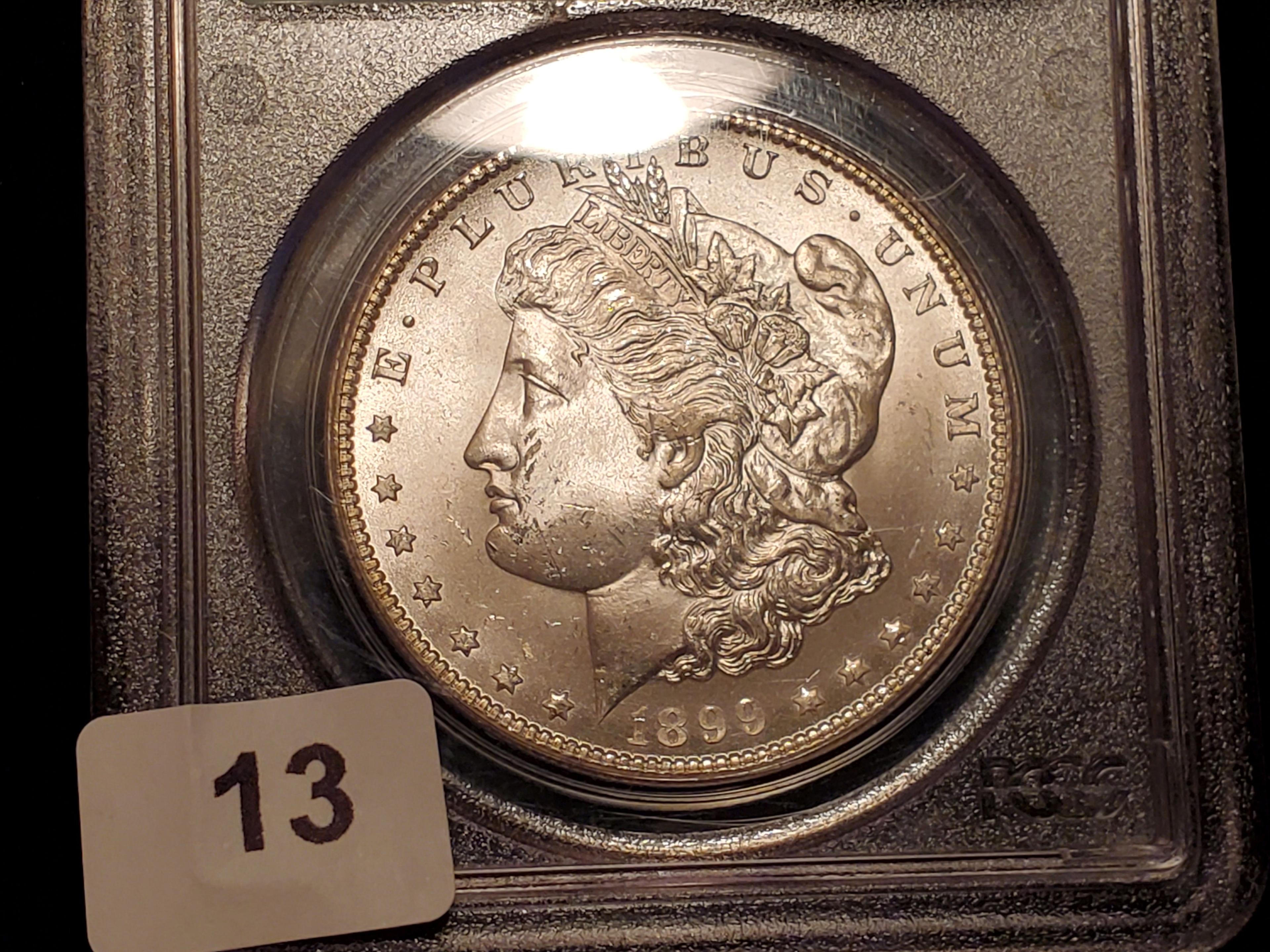 Better Date PCGS 1899-O Morgan Dollar in Mint State 64