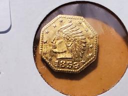 GOLD! 1853 California Fractional Gold Token