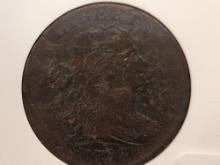 OLD! ANACS 1798 Draped Bust large Cent in Fine - 12 details