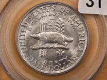 GEM! OGH! PCGS 1936 Wisconsin Commemorative silver Half Dollar in Mint State 66