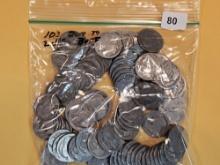 Bag of One Hundred-Three (103) Buffalo Nickels