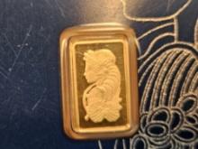 GOLD! PAMP Suisse One Gram .9999 fine gold bar