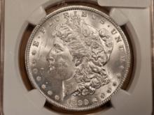 Better Date NGC 1899 Morgan Dollar in Mint State 63