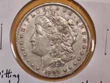 ** KEY DATE ** 1891-CC Spitting Eagle Morgan Dollar in About Uncirculated