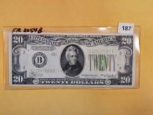 Twenty Dollar Federal Reserve Note in Extra Fine plus