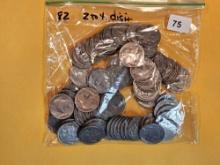 Bag of Eighty-Two (82) Buffalo Nickels
