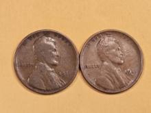 Two better 1911-D and 1911-S Wheat cents