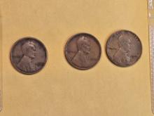 Three more little better wheat cents