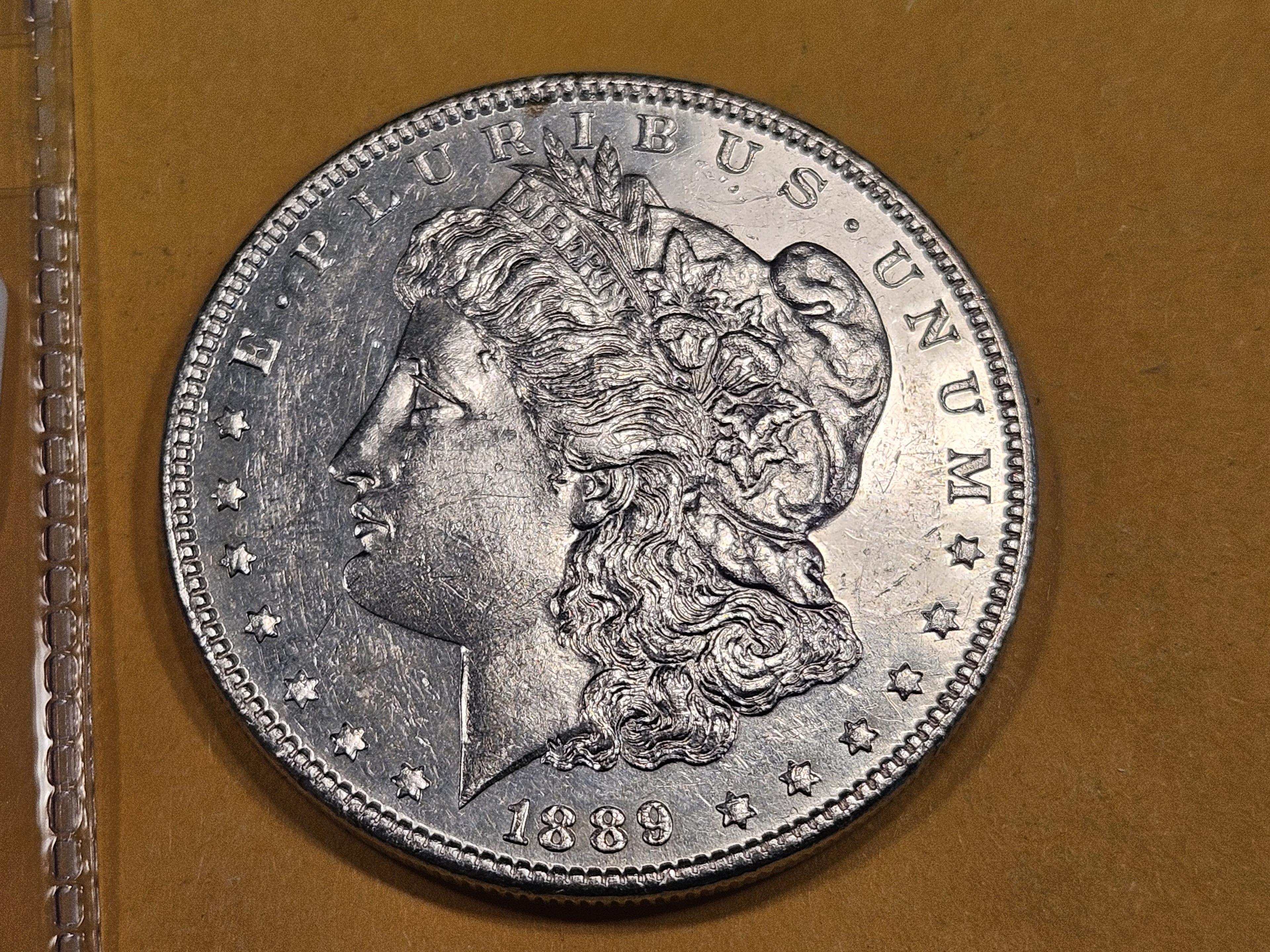 Brilliant Uncirculated Plus 1889 Morgan Dollar