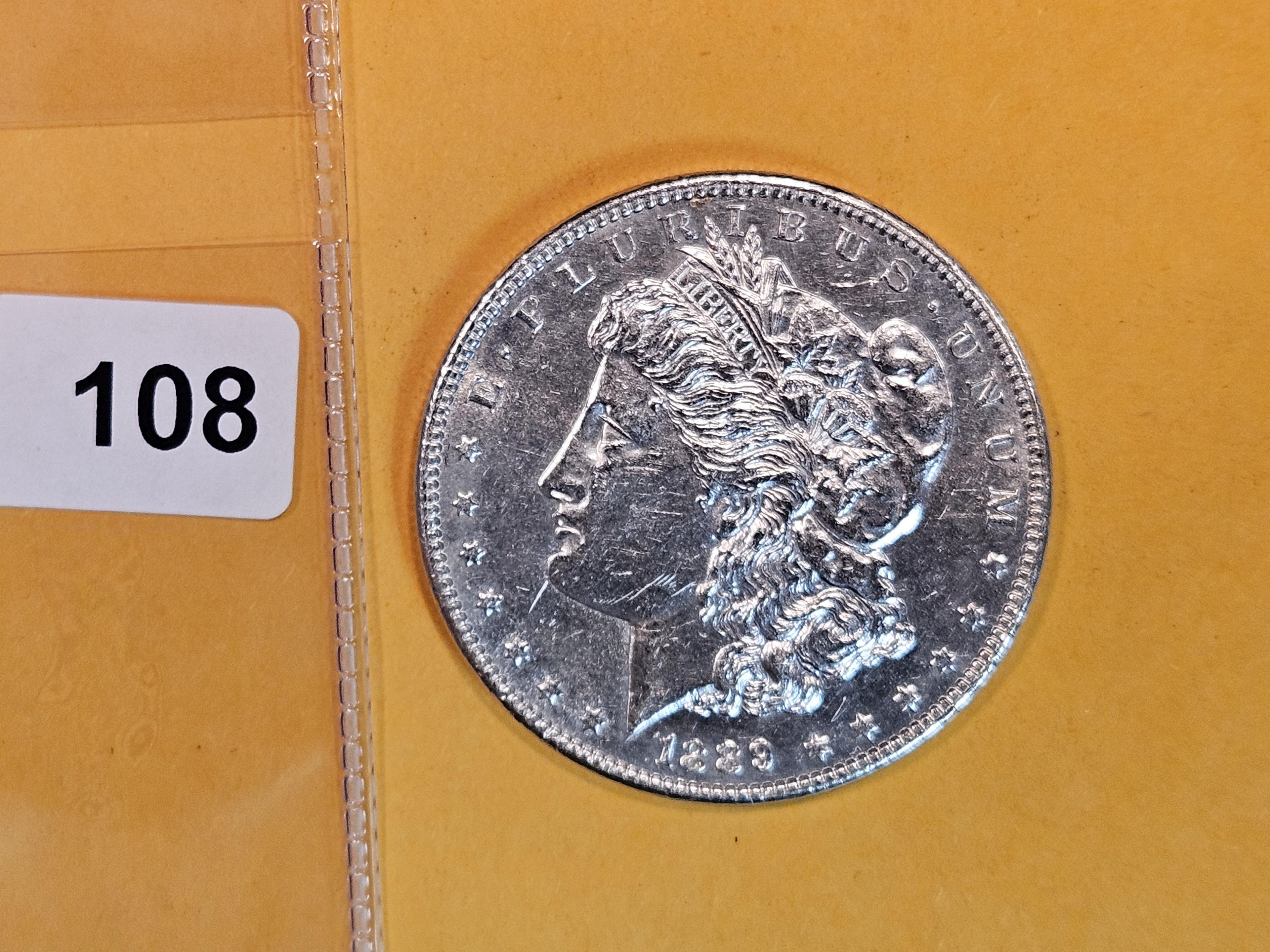 Brilliant Uncirculated Plus 1889 Morgan Dollar