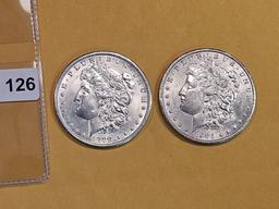 1898-O and 1901-O Morgan Dollars